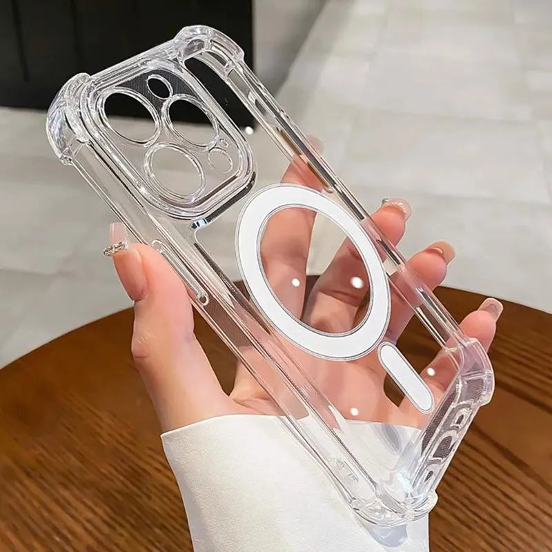Funda magnética con Magsafe antigolpes para Iphone 17 16 15 14 Pro Max