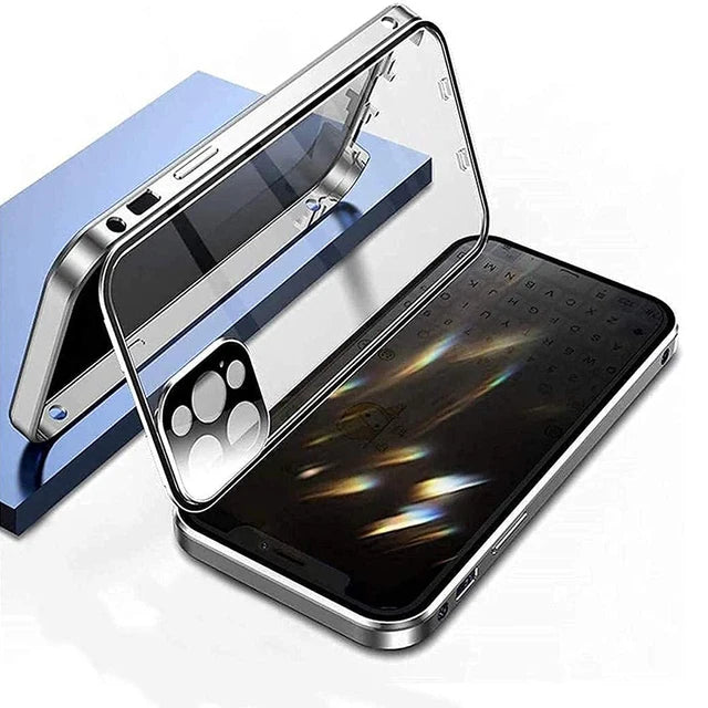 360 funda metálica de alta privacidad, para iPhone 16 15 13 14 Plus 12 Mini 11 Pro Max