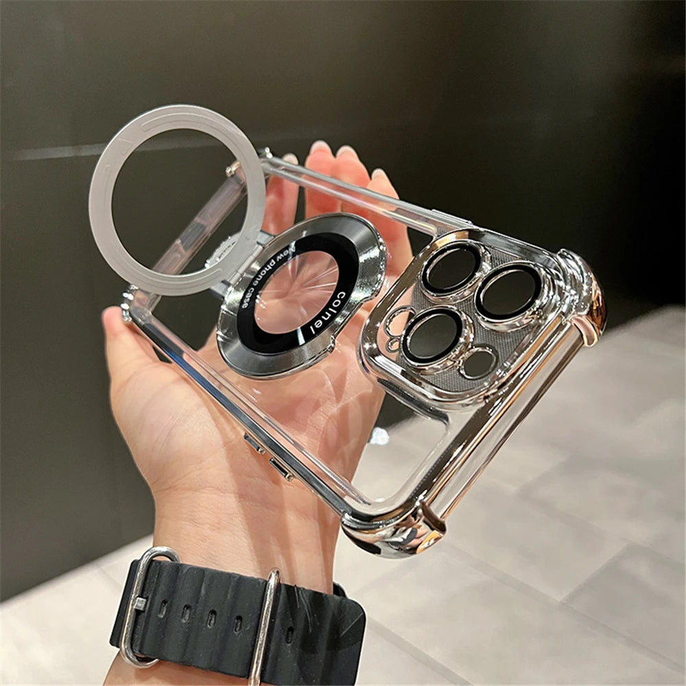 Carcasa Magnética Premium para iPhone con Soporte MagSafe