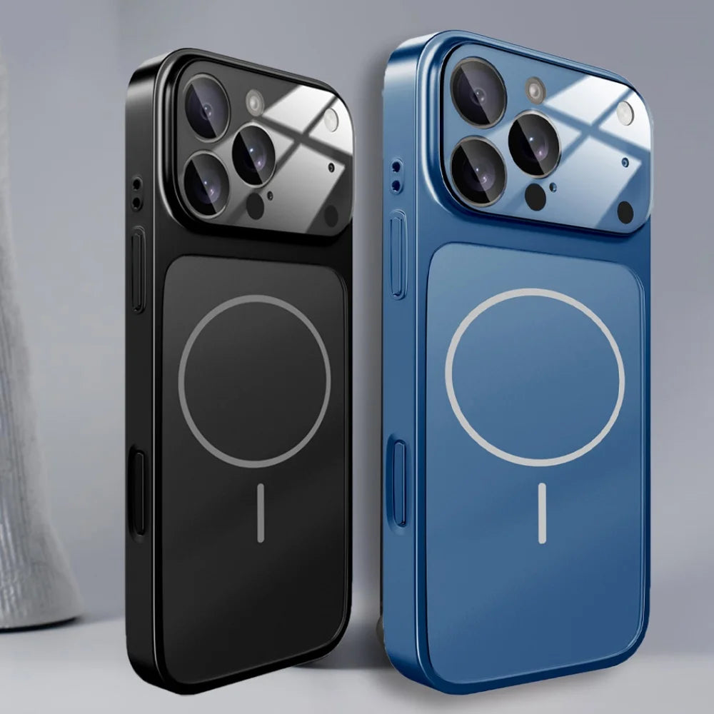 Funda para MagSafe con acabado mate para iPhone 17 Air 16 15 14 13 Pro Max Funda Wireless. Cubierta magnética dura de carga.