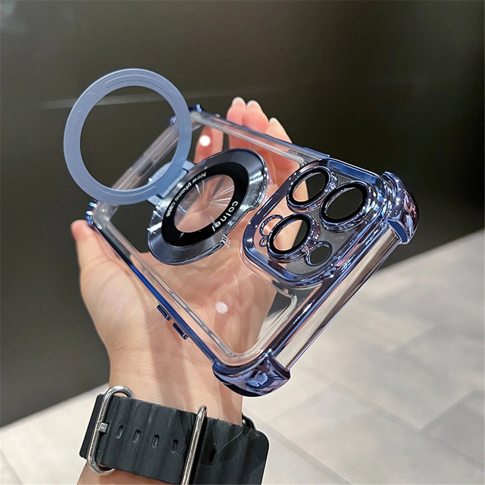 Carcasa Magnética Premium para iPhone con Soporte MagSafe