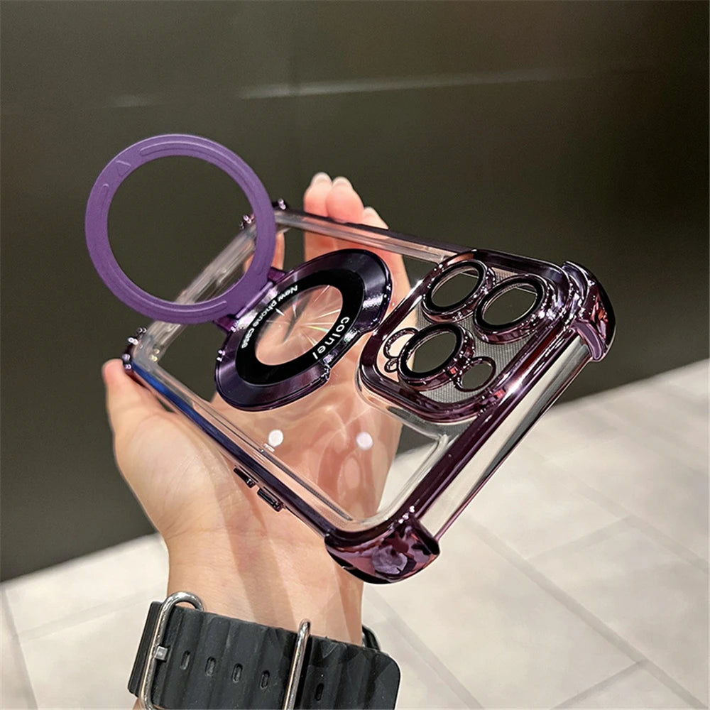 Carcasa Magnética Premium para iPhone con Soporte MagSafe