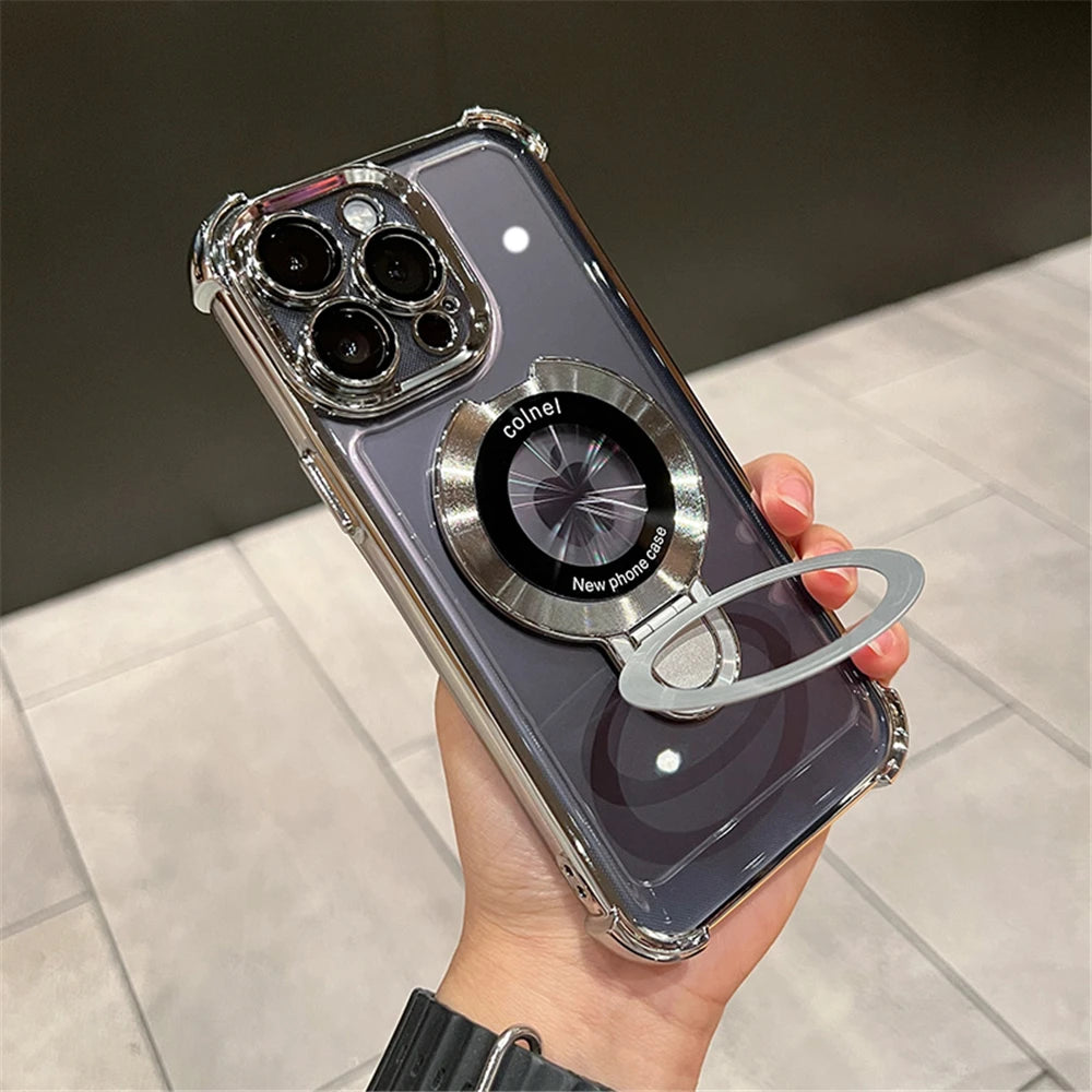 Carcasa Magnética Premium para iPhone con Soporte MagSafe