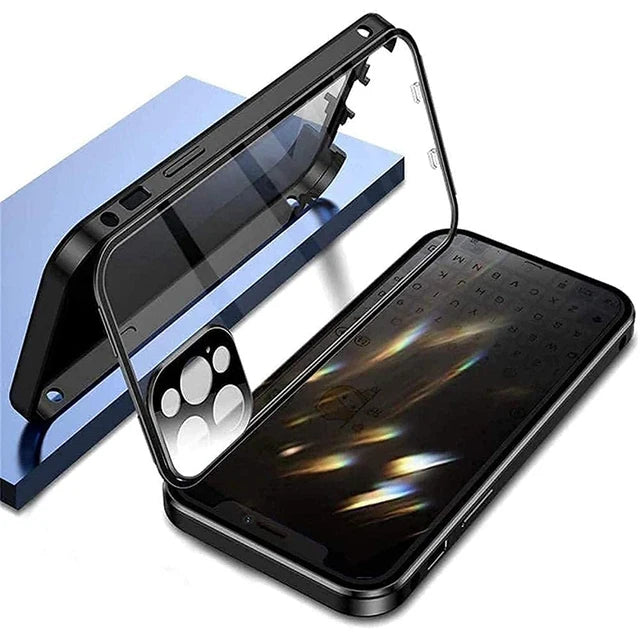 360 funda metálica de alta privacidad, para iPhone 16 15 13 14 Plus 12 Mini 11 Pro Max