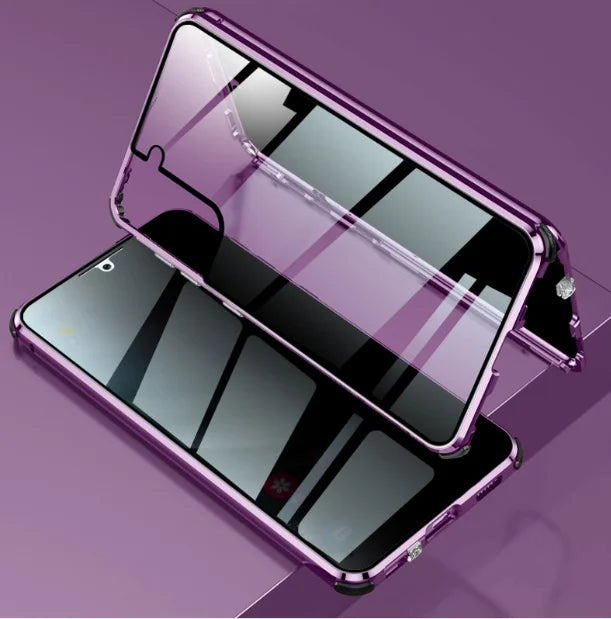 360 funda metálica de alta privacidad, para iPhone 16 15 13 14 Plus 12 Mini 11 Pro Max